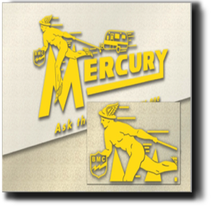 Mercury Travel Trailer Decal